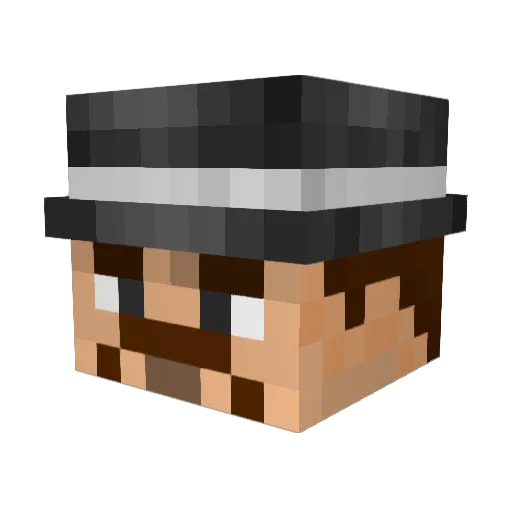 JayMagic Minecraft avatar head, 3D render