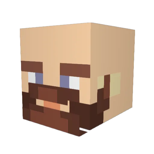 JayPeaSize Minecraft avatar head, 3D render