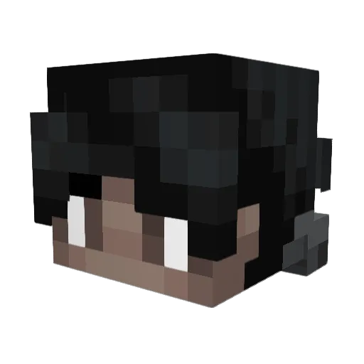 JayPlays35 Minecraft avatar head, 3D render