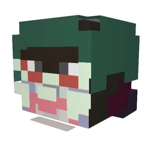 JayProto Minecraft avatar head, 3D render