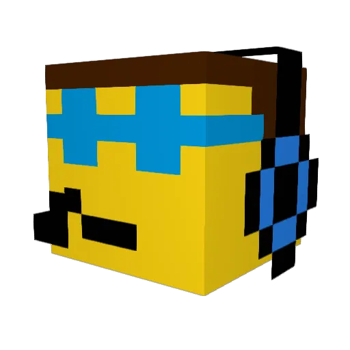 JayR00D Minecraft avatar head, 3D render