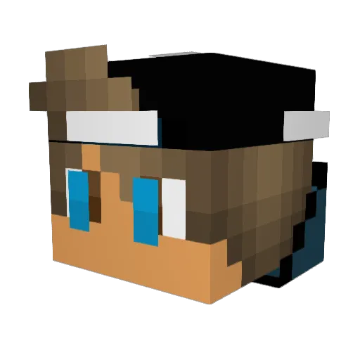 JayR23 Minecraft avatar head, 3D render