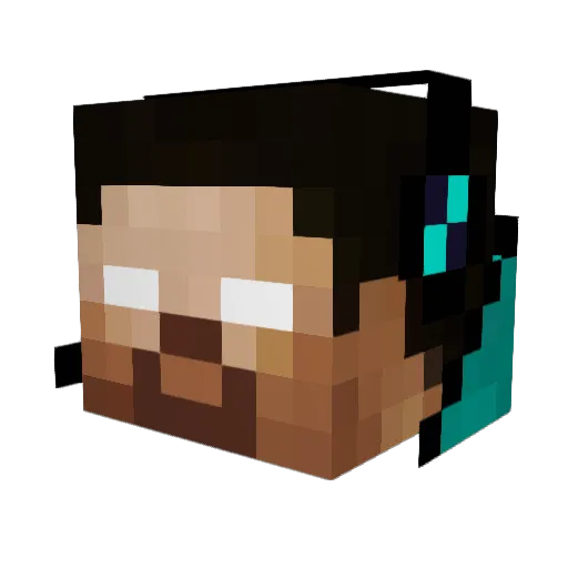 JaySky75 Minecraft avatar head, 3D render