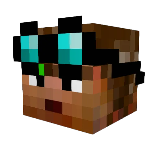 JaySmaug Minecraft avatar head, 3D render