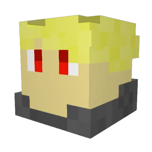 JayTLDaGoat Minecraft avatar head, 3D render