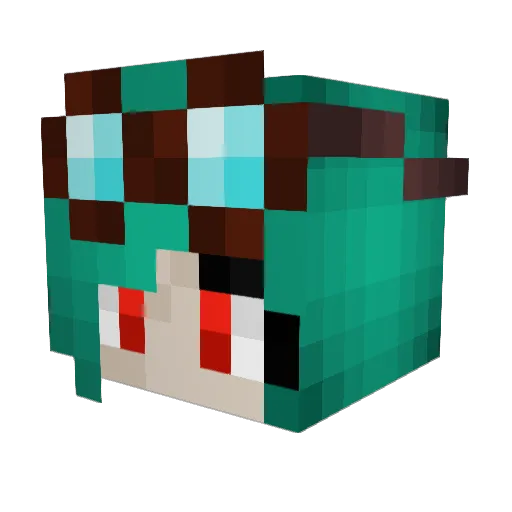 JayTe3 Minecraft avatar head, 3D render