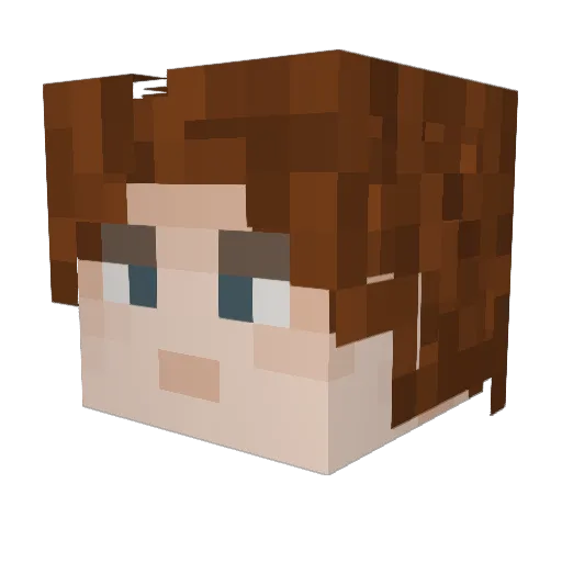 JayTea323 Minecraft avatar head, 3D render