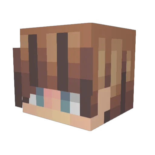 JayTheCuber Minecraft avatar head, 3D render