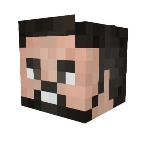 JayTheGamer_01 Minecraft avatar head, 3D render