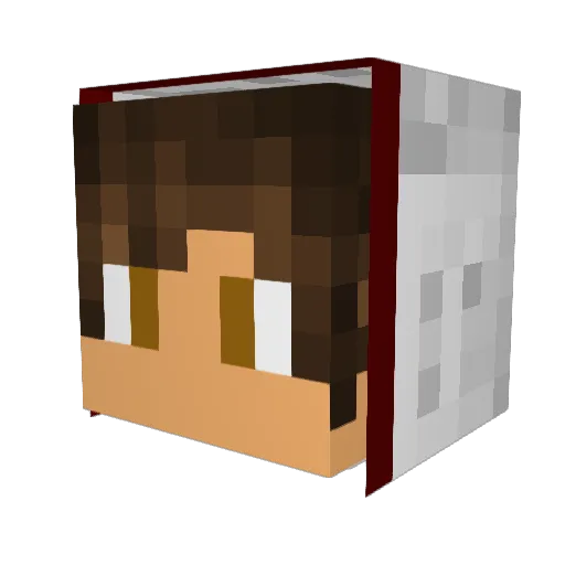 JayV000 Minecraft avatar head, 3D render