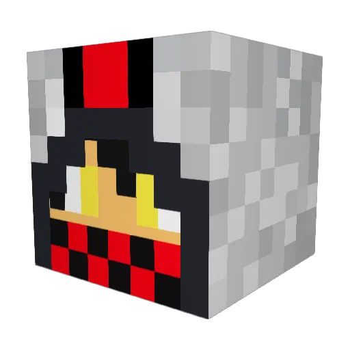 JayWavy Minecraft avatar head, 3D render