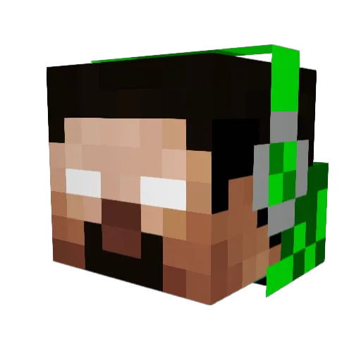 JayZStyle Minecraft avatar head, 3D render