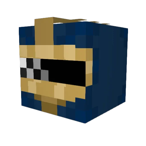 Jay_Bzzz Minecraft avatar head, 3D render