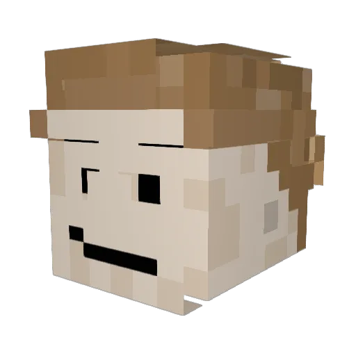 Jay_Trouble Minecraft avatar head, 3D render