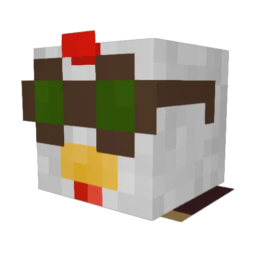 Jay_germeister Minecraft avatar head, 3D render