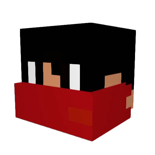Jay_off Minecraft avatar head, 3D render