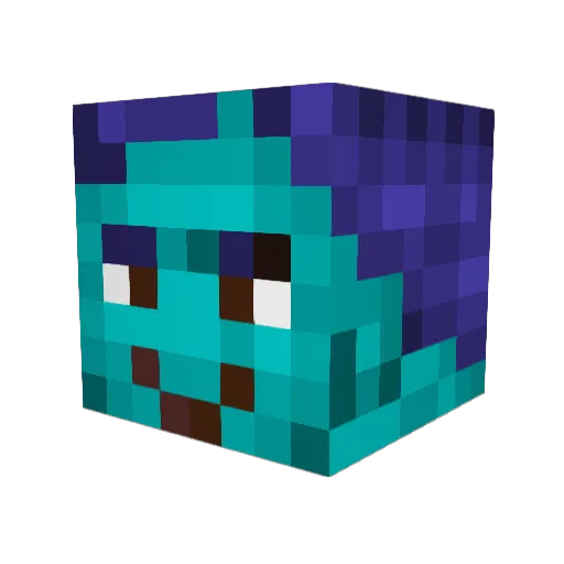 Jay_saurus Minecraft avatar head, 3D render