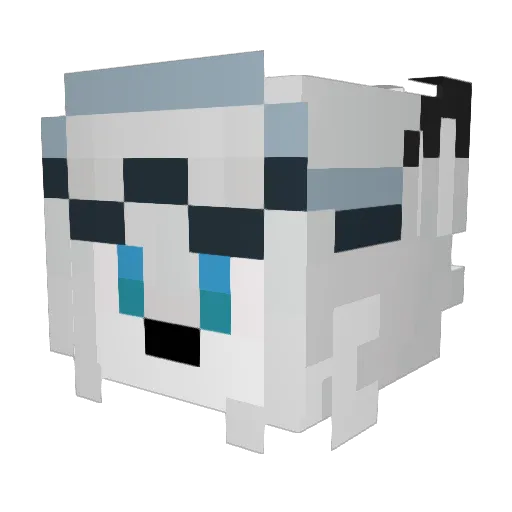 Jay_the_Foxx Minecraft avatar head, 3D render
