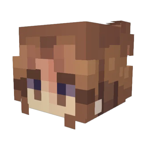 Jayavarmann Minecraft avatar head, 3D render
