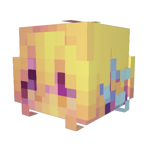 Jayaxinator Minecraft avatar head, 3D render