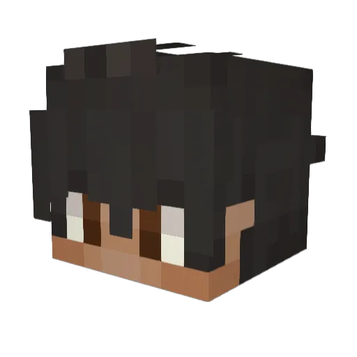 Jaybats Minecraft avatar head, 3D render