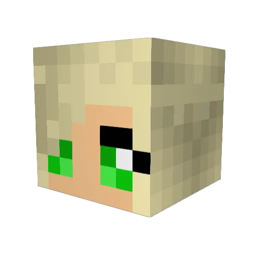Jayblade1323 Minecraft avatar head, 3D render