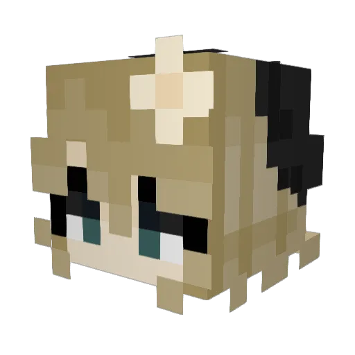 Jayblade_ Minecraft avatar head, 3D render