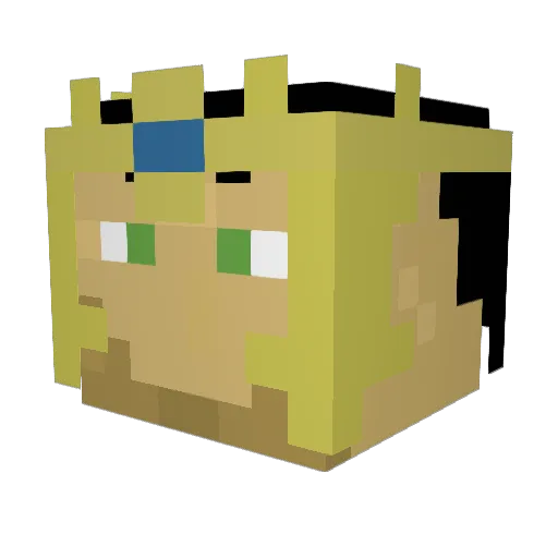 Jaycalyn Minecraft avatar head, 3D render