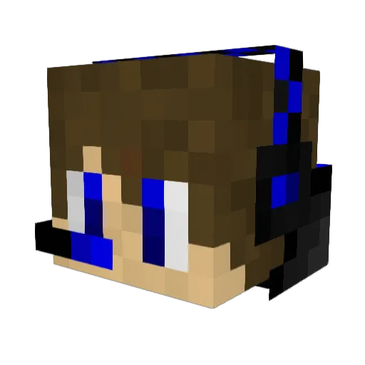 Jaycarr Minecraft avatar head, 3D render