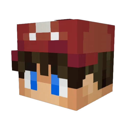 Jayce2034 Minecraft avatar head, 3D render