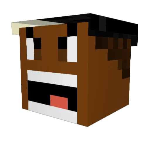 JayceeYRN Minecraft avatar head, 3D render