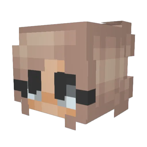 JaycieMJ Minecraft avatar head, 3D render
