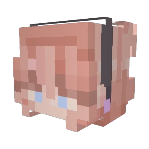 JaydaMargret Minecraft avatar head, 3D render