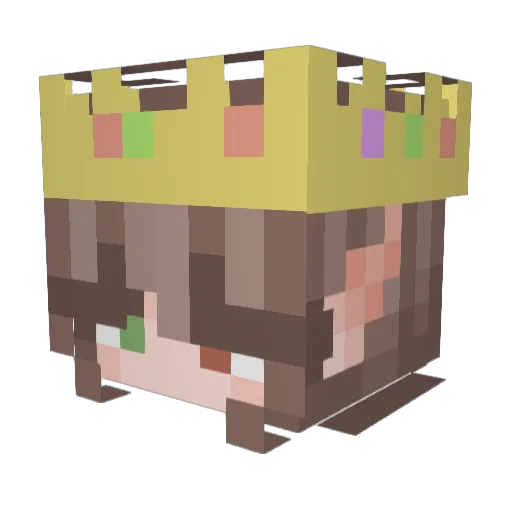 Jaydatjuhh Minecraft avatar head, 3D render