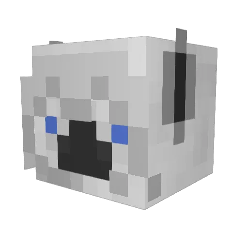JaydeTheLlama Minecraft avatar head, 3D render