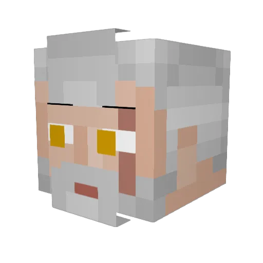 JaydenCrow Minecraft avatar head, 3D render