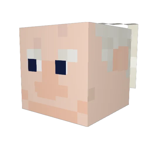 JaydenGotBBC Minecraft avatar head, 3D render