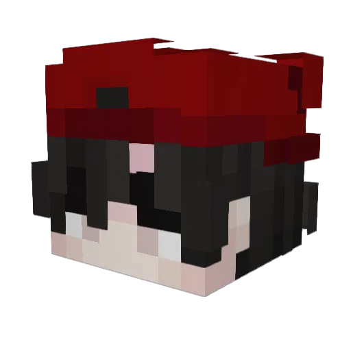 JaydenRaptorT Minecraft avatar head, 3D render