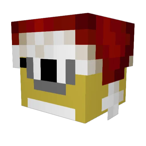 JaydenRed108 Minecraft avatar head, 3D render