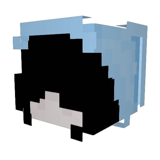 Jaydexoxo Minecraft avatar head, 3D render