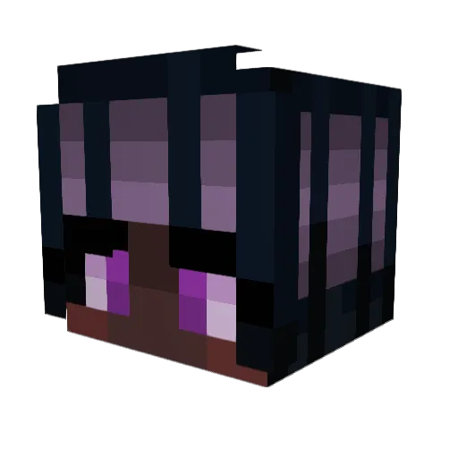 Jaydiid Minecraft avatar head, 3D render