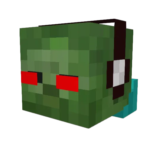 Jaydino Minecraft avatar head, 3D render