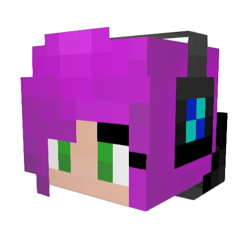 Jayels Minecraft avatar head, 3D render