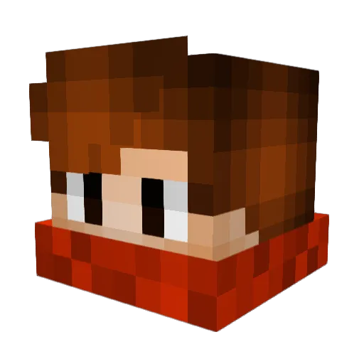 Jayforce Minecraft avatar head, 3D render