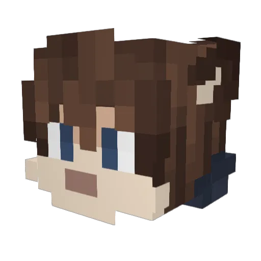 Jayfur_DE Minecraft avatar head, 3D render
