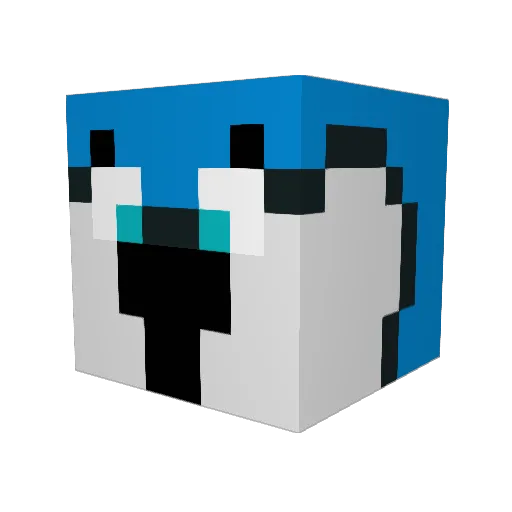 Jayfurr_x3 Minecraft avatar head, 3D render