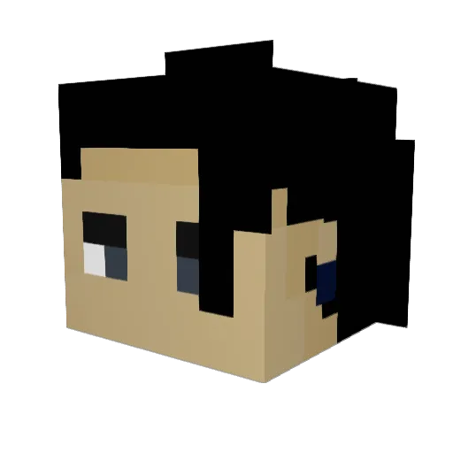 Jaygamer05 Minecraft avatar head, 3D render