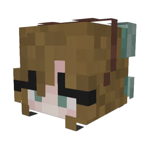 JayieStarr Minecraft avatar head, 3D render