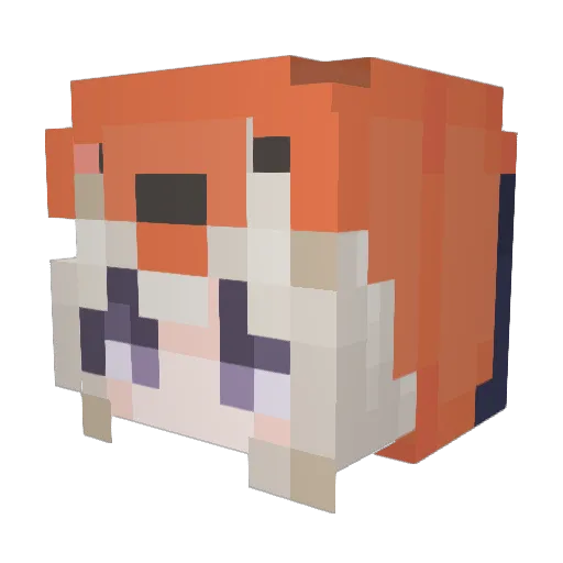 Jayisdabest Minecraft avatar head, 3D render