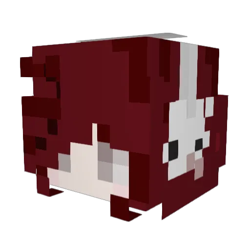Jayjay2_ Minecraft avatar head, 3D render